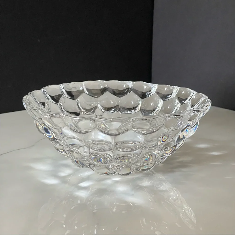 Orrefors Kostaboda raspberry bowl